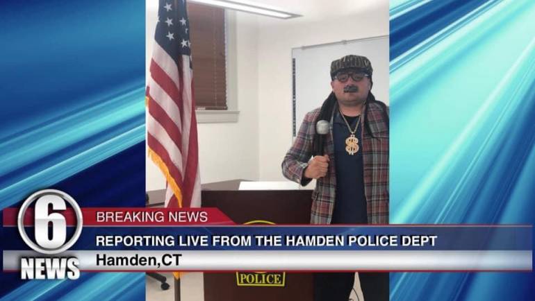 TONY DAYTONA REPORTING LIVE FROM THE HAMDEN POLICE DEPARTMENT